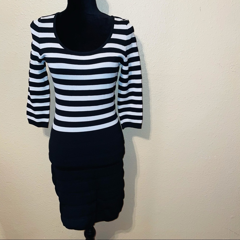 Striped Bandage Dress